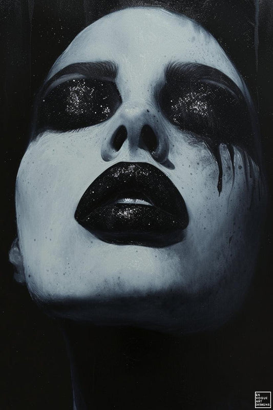 Lips Black - EnVogue Art Designs